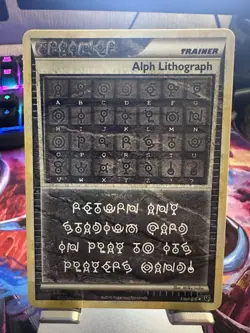 Pokemon Secret Rare Card - Alph Lithograph Three (Hs Undaunted) - Image 1