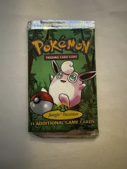 Pokemon 1999 Jungle Booster EMPTY No Cards Wizards of the Coast opened from top - Image 1