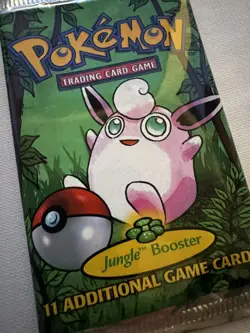 Pokemon 1999 Jungle Booster EMPTY No Cards Wizards of the Coast opened from top - Image 3