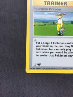 Pokemon Cards: Base Set 1st Edition Rare: Pokemon Breeder 76/102 - Image 5