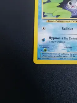 Pokemon Card Poliwag 62/75 Neo Discovery Common - Image 4