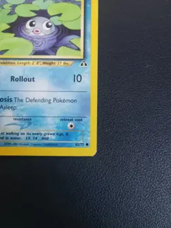 Pokemon Card Poliwag 62/75 Neo Discovery Common - Image 5