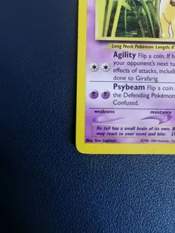 Pokemon Card Girafarig 58/111 Neo Genesis Common WOTC - Image 4
