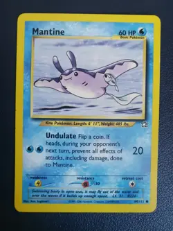 Pokemon Card Mantine 64/111 Neo Genesis Common WOTC - Image 1