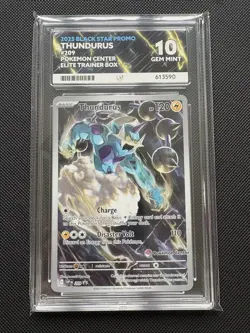 ACE 10 Thundurus #209 Pokemon Center Exclusive Promo Pokemon Card - Image 1