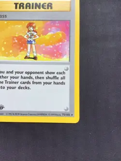 Pokemon Cards: Base Set 1st Edition Rare: Lass 75/102 - Image 4