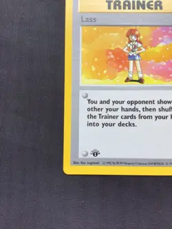 Pokemon Cards: Base Set 1st Edition Rare: Lass 75/102 - Image 5