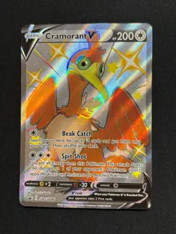 Pokemon Cards Cramorant V SWSH086 SWSH Black Star Promo - Image 1