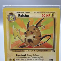 Raichu 29/62 Fossil Non-Holo Vintage WOTC Pokemon Card Near Mint NM - Image 2