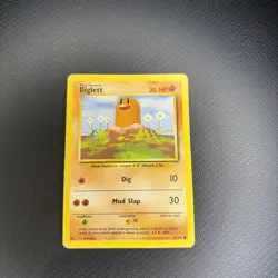Diglett Base Set 1999 Unlimited Print HP 47/102 Pokemon Card COMBINED POSTAGE - Image 1