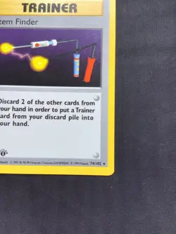 Pokemon Cards: Base Set 1st Edition Rare: Item Finder 74/102 - Image 4