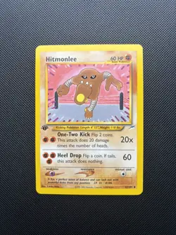 Pokemon Card Neo Destiny 1st Edition Hitmonlee 42/105 WOTC - Image 1