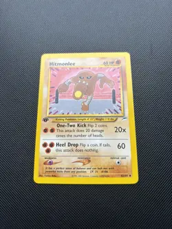 Pokemon Card Neo Destiny 1st Edition Hitmonlee 42/105 WOTC - Image 2