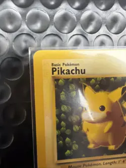 LP/MP 1999 WOTC Pokemon Pikachu Black Star Promo Card #1 Ivy Pikachu Non Holo - Image 2