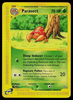 Pokemon Card - Parasect Aquapolis 27/147 Rare - Image 1