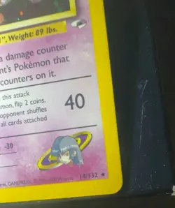 Pokemon TCG Sabrina's Gengar Holo Rare Card 14/132 PSA 6 Gym Heroes with Swirl - Image 3