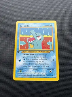 Pokemon Card Neo Destiny 1st Edition Totodile 85/105 WOTC - Image 3