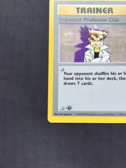Pokemon Cards: Base Set 1st Edition Rare: Impostor Professor Oak 73/102 - Image 5
