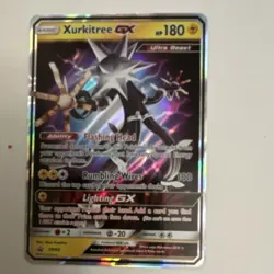 Xurkitree GX Ultra Beast Holo Black Star Promo Pokemon Card SM68 180 HP English - Image 1