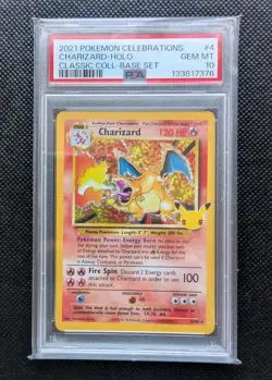 Charizard 4/102 - 25th Celebrations Pokemon Card - PSA 10 - GEM MINT Fresh Cert - Image 1