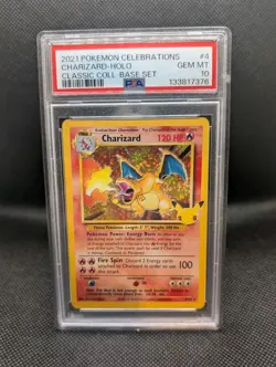 Charizard 4/102 - 25th Celebrations Pokemon Card - PSA 10 - GEM MINT Fresh Cert - Image 3