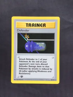 Pokemon Cards: Base Set 1st Edition Uncommon: Defender 80/102 - Image 1