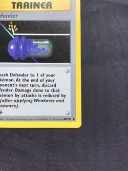 Pokemon Cards: Base Set 1st Edition Uncommon: Defender 80/102 - Image 4