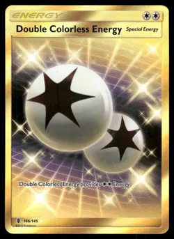 Pokemon Cards Double Colorless Energy 166/145 Guardians Rising Secret Rare NM - Image 1