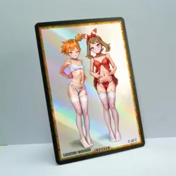 MAY MISTY Waifu Anime Card LIMITED 1/1 Custom TCG Holo T13778 - Image 2