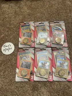 12 Pokemon Mini Booster Packs Sun/Moon & Evolutions w Coins/Promo Cards - Image 1
