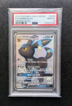 Umbreon GX SV69/SV94 - Hidden Fates Pokemon Card - PSA 10 GEM MINT - Fresh Cert - Image 1