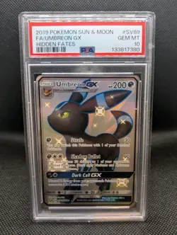 Umbreon GX SV69/SV94 - Hidden Fates Pokemon Card - PSA 10 GEM MINT - Fresh Cert - Image 3