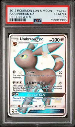 Umbreon GX SV69/SV94 - Hidden Fates Pokemon Card - PSA 10 GEM MINT - Fresh Cert - Image 5