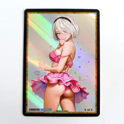 2B Waifu Anime Card LIMITED 1/1 Custom TCG Holo Goddess Story ACG T13774 - Image 1