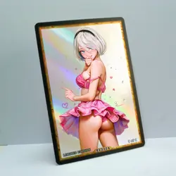 2B Waifu Anime Card LIMITED 1/1 Custom TCG Holo Goddess Story ACG T13774 - Image 2