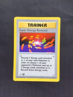 Pokemon Cards: Base Set 1st Edition Rare: Super Energy Removal 79/102 - Image 1