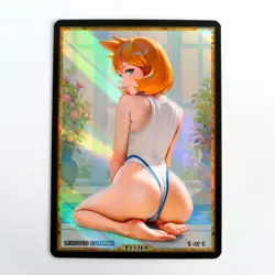 MISTY Waifu Anime Card LIMITED 1/1 Custom TCG Holo Goddess Story ACG T13768 - Image 1