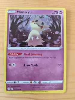 Mimikyu Darkness Ablaze 081/189 Holo Cosmos Rare Pokemon Card - Image 1