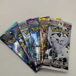 6x Pokemon Booster Pack Lot SEALED Cards! (Japanese) - Image 1