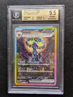 Umbreon Ex 161/131 - Prismatic Evolutions Pokemon Card - BGS 9.5 PSA - GEM MINT - Image 1
