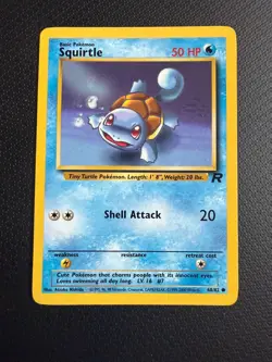 Squirtle 68/82 Team Rocket Non Holo Pokemon Card Near mint combined shipping - Image 1