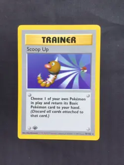 Pokemon Cards: Base Set 1st Edition Rare: Scoop Up 78/102 - Image 1