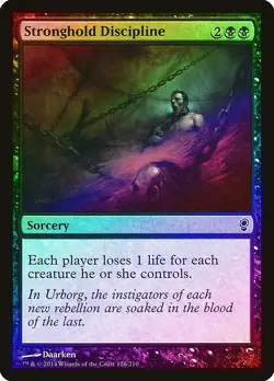 Stronghold Discipline FOIL Conspiracy NM Black Common MAGIC MTG CARD ABUGames - Image 1