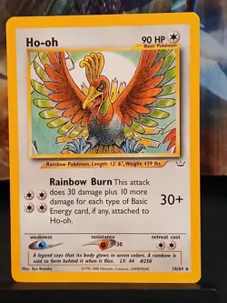 Ho-Oh Neo Revelation 18/64 Unlimited Edition Regular Pokemon Card - Image 2
