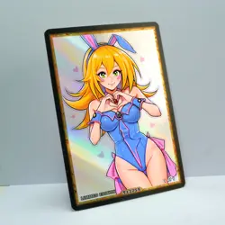 DARK MAGICIAN GIRL Waifu Anime Card LIMITED 1/1 Custom TCG Holo T13759 - Image 2