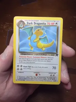 Dark Dragonite 22/82 Rare Team Rocket Pokemon Card MP. - Image 1