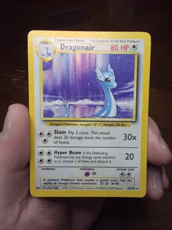 Pokemon Card - Dragonair Base Set 18/102 Rare. MP-HP - Image 1
