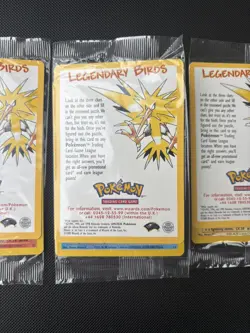 Pokemon Card Black Star Promo Sealed 3x Legendary Birds Zapdos Articuno Moltres - Image 4
