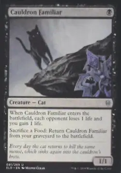 Cauldron Familiar - Throne of Eldraine: #81, Magic: The Gathering Nm C290 - Image 1