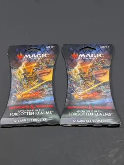 MTG D&D Set Booster Adventures In The Forgotten Realm - Lot Of (2) Booster Packs - Image 3